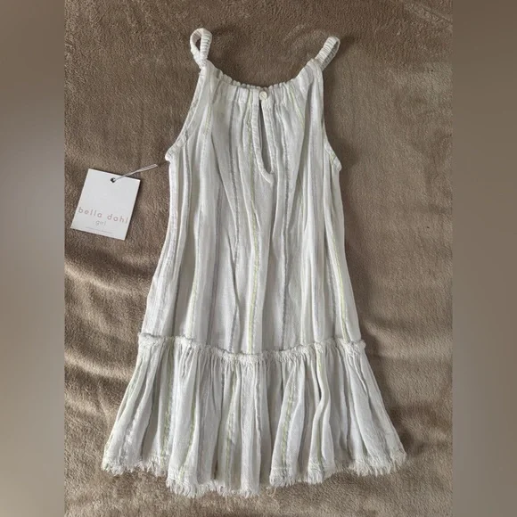 princess polly baby blue dress bella dahl Sleeveless Belted Slip Dress Brushed Palm Print LG at Amazon  Women's Clothing store main image 1